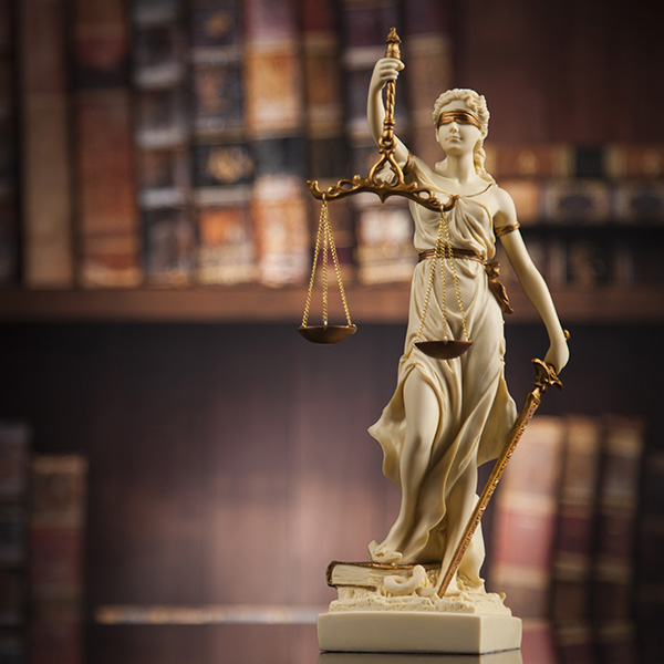 Lady Justice blindfolded